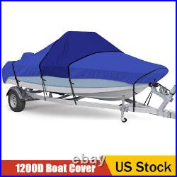 Heavy Duty 1200D Marine Grade Boat Cover for 20ft-22ft Center Console Boat Cover