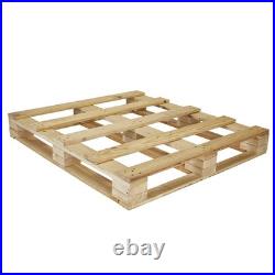 Heavy-Duty 4-Way Entry Wooden Pallet 48x48x5, Industrial-Grade Hardwood
