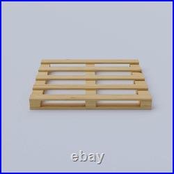 Heavy-Duty 4-Way Entry Wooden Pallet 48x48x5, Industrial-Grade Hardwood