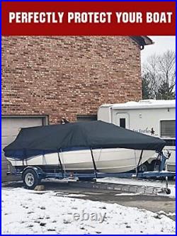 Heavy Duty 600D Marine Grade Polyester Waterproof Boat Cover All Weather Prot