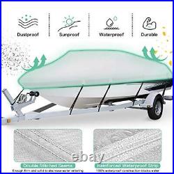 Heavy Duty 800D PU Waterproof Boat Cover, 17'- 19' Trailerable Marine Grade. HOT