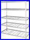 Heavy Duty Adjustable Storage Shelving Unit, 5 Shelf, High-Grade Aluminum, Silve