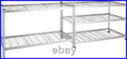 Heavy Duty Adjustable Storage Shelving Unit, 5 Shelf, High-Grade Aluminum, Silve