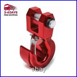 Heavy Duty BMS Tow Hook Swivel Aircraft Grade Aluminum Off-Road Recovery Red