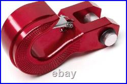 Heavy Duty BMS Tow Hook Swivel Aircraft Grade Aluminum Off-Road Recovery Red