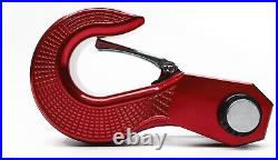 Heavy Duty BMS Tow Hook Swivel Aircraft Grade Aluminum Off-Road Recovery Red