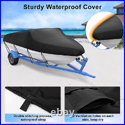 Heavy Duty Boat Cover, Waterproof Trailerable Heavy Duty Marine Grade Bass Boat C