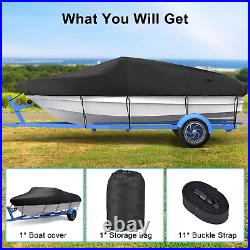 Heavy Duty Boat Cover, Waterproof Trailerable Heavy Duty Marine Grade Bass Boat C