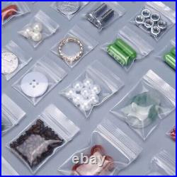 Heavy Duty Clear Zip Seal Plastic Bags Zipper Top Lock Reclosable Baggies 4MIL