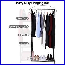 Heavy Duty Clothing Garment Rack Commercial Grade Clothe Rack with Wheels 3 Tier