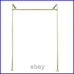 Heavy Duty Clothing Garment Rack Grade Clothes Stand Rack With Rod Storage Shelves
