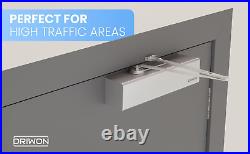 Heavy Duty Commercial Door Closer DN-8220 Adjustable 1-6, Grade 1, 3-Hou