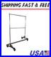 Heavy-Duty Commercial Grade Double-Bar Rolling Z Rack Garment Rack with Nesting