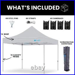 Heavy Duty, Commercial Grade Pop Up Canopy Tent. Instant Canopy with Hex Legs