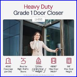 Heavy Duty Door Closer Commercial Grade 1 Adjustable 6-Speed Delayed-Action