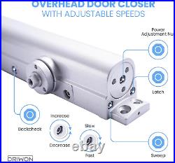 Heavy Duty Door Closer Grade 1, Fire Rated Automatic Self-Closing for Metal/Wood