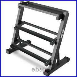 Heavy Duty Dumbbell Barbell Rack 3 Tier 1000lbs Weight Storage Racking Home Gym