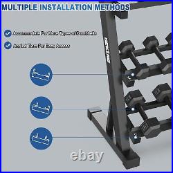 Heavy Duty Dumbbell Barbell Rack 3 Tier 1000lbs Weight Storage Racking Home Gym