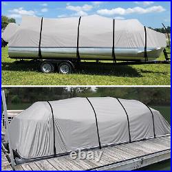 Heavy Duty Marine Grade 800D Pontoon Boat Cover Waterproof 21'-24' Pontoon Cover