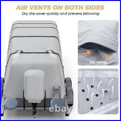 Heavy Duty Marine Grade 800D Pontoon Boat Cover Waterproof 21'-24' Pontoon Cover