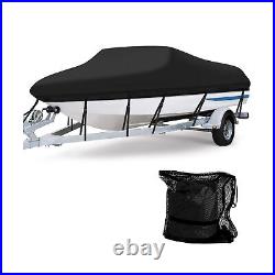 Heavy Duty Marine Grade Polyester Waterproof Boat Cover, All Weather Protecti