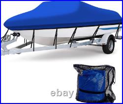 Heavy Duty Marine Grade Polyester Waterproof Boat Cover, All Weather Protection