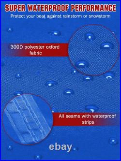 Heavy Duty Marine Grade Polyester Waterproof Boat Cover, All Weather Protection