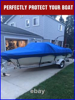 Heavy Duty Marine Grade Polyester Waterproof Boat Cover, All Weather Protection