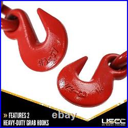 Heavy-Duty Ratchet Load Binder for 3/8 Inch Grade 70 Chain 9,200 LBS Limit