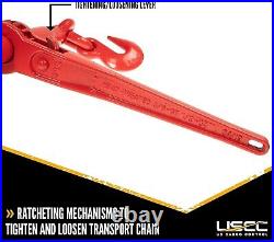 Heavy-Duty Ratchet Load Binder for 3/8 Inch Grade 70 Chain 9,200 LBS Limit