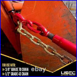 Heavy-Duty Ratchet Load Binder for 3/8 Inch Grade 70 Chain 9,200 LBS Limit