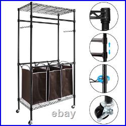 Heavy-Duty Sorting Hamper Commercial Grade Clothes Rack