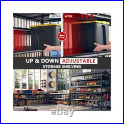 Heavy Duty Storage Shelves, 60 Wide, 5 Tier, Industrial Grade, 3000 LBS