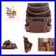 Heavy Duty Tool Pouch All Leather Reinforced Seams Professional Grade