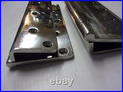 Heavy Duty Tuna Marine Grade Off-Set Polished Stainless Steel Hinges 8 pair