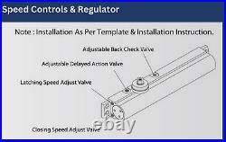 Heavy Duty/UL Listed Commercial Automatic Door Closer, Cast Aluminum Body OWEL