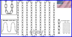 Heavy-Duty Zinc Plated Grade 30 Chain 30.5M Length, Scratch & Rust Resistant
