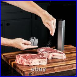HexClad HexMill Salt Grinder, Professional Grade Heavy-Duty, Refillable