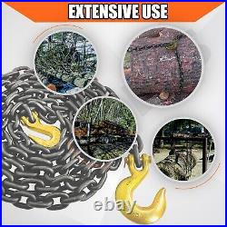 High-Strength 3/8'' x 14' Grade 80 Chain Heavy Duty Towing & Logging Solution