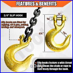 High-Strength 3/8'' x 14' Grade 80 Chain Heavy Duty Towing & Logging Solution