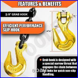 High-Strength 3/8'' x 14' Grade 80 Chain Heavy Duty Towing & Logging Solution