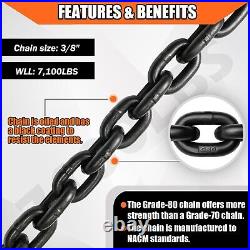 High-Strength 3/8'' x 14' Grade 80 Chain Heavy Duty Towing & Logging Solution