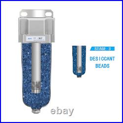 Industrial Grade Heavy Duty Compressed Air Desiccant Dryer, in Line Filter, Mois