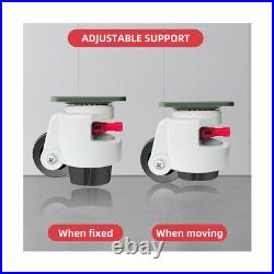 Industrial Grade Retractable Leveling Casters Set of 4, Heavy Duty Workbench