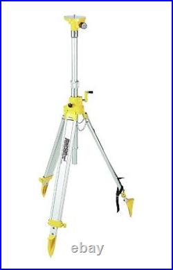 JOHNSON LEVEL 40-6330 Adj Elevating Tripod Aluminum 4' To 10' Height Heavy Duty