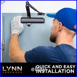 LYNN HARDWARE Medium/Heavy Duty Door Closer DC7016 Surface, Grade 1-ADA & UL 3
