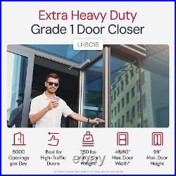 Lawrence Extra Heavy Duty Door Closer Commercial Grade 1 Pack, Aluminum (AL)