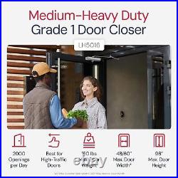 Lawrence Medium/Heavy Duty Door Closer Commercial Grade 1 Aluminum (AL)
