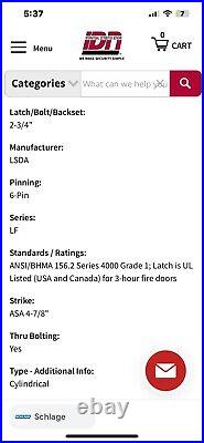 Lever set Heavy Duty Grade 1