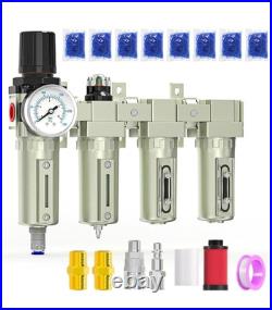 MEANLIN 1/2 NPT 4 Stage Heavy Duty Industrial Grade, Auto Drain Air Drying Syst